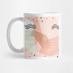 Aesthetic pink with stripes and texture Mug